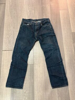 Levi's Dark Indigo Straight Jeans